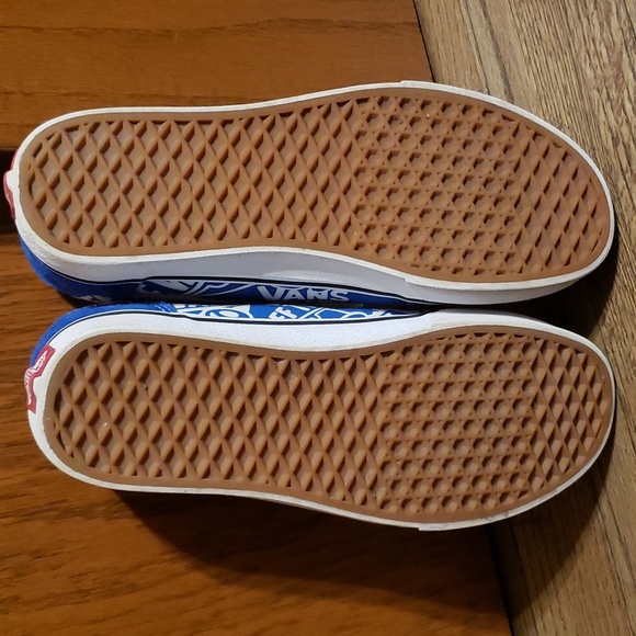 Vans Off the Wall Old Skool Blue Suede Mens size 10.5 - Picture 4 of 6